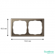 Рамка 2-м ArtGallery универс. мокко SE GAL000602 GAL000602