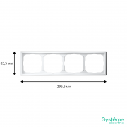 Рамка 4-м ArtGallery универс. бел. SE GAL000104 GAL000104