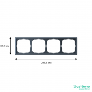 Рамка 4-м ArtGallery универс. грифель SE GAL000704 GAL000704