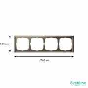 Рамка 4-м ArtGallery универс. мокко SE GAL000604 GAL000604