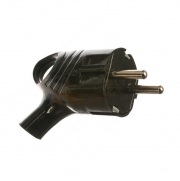 Вилка электрическая с заземл. с кольцом (ушком) 16А 250В IP20 черн. TOKOV ELECTRIC TKL-PLUZR-C05 TKL-PLUZR-C05