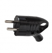 Вилка электрическая с заземл. с кольцом (ушком) 16А 250В IP20 черн. TOKOV ELECTRIC TKL-PLUZR-C05 TKL-PLUZR-C05