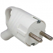 Вилка электрическая с заземл. с кольцом (ушком) 16А 250В IP20 бел. TOKOV ELECTRIC TKL-PLUZR-C01 TKL-PLUZR-C01