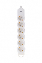 Колодка удлинителя 6-мест. с заземл. РПр06 IEK WYP10-D-KP-16-06-ZS-K01 WYP10-D-KP-16-06-ZS-K01