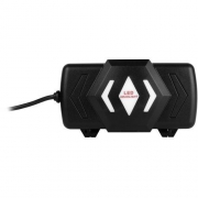 Фонарь аккумуляторный налобный GA-806 CREE 5Вт регулир. фокус литиевый аккум. 2.5А.ч алюм. USB пластик. (кор.) Эра Б0039626 Б0039626