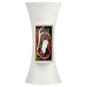 Светильник светодиодный WL42 WH+GD 10Вт 3500К IP54 для интерьера/фасадов бел./зол. Эра Б0054421 Б0054421