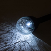 Светильник садовый Капля холодный белый высота 33см 1LED на солнечной батарее Эра Б0062363 Б0062363