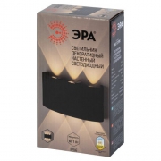 Светильник WL12 BK декор. подсветка светодиод. 6х1Вт IP54 черн. ЭРА Б0034611 Б0034611