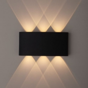 Светильник WL12 BK декор. подсветка светодиод. 6х1Вт IP54 черн. ЭРА Б0034611 Б0034611