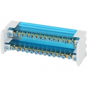 Шины на DIN-рейку в корпусе (кросс-модуль) ШНК 2х15 L+PEN NO-224-14 ЭРА Б0043932 Б0043932