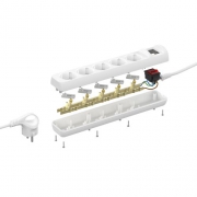 Удлинитель 5х5м с заземл. 10А IP20 UX-5es-5m ПВС 3х0.75 с выкл. Эра Б0035758 Б0035758