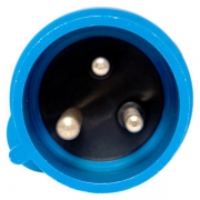 Вилка переносная 023 2Р+РЕ 32А 220В IP44 PROxima EKF ps-023-32-220-PRO ps-023-32-220-PRO