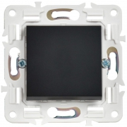 Выключатель 1-кл. SKANDY 10А SK-V01Bl черн. IEK SK-V10-0-10-K02 SK-V10-0-10-K02