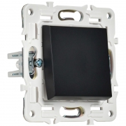 Выключатель 1-кл. SKANDY 10А SK-V01Bl черн. IEK SK-V10-0-10-K02 SK-V10-0-10-K02