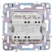Выключатель перекрестный 1-кл. SKANDY 10А SK-V03W арктич. бел. IEK SK-V13-0-10-K01 SK-V13-0-10-K01