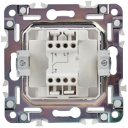 Выключатель проходной 1-кл. SKANDY 10А SK-V02W арктич. бел. IEK SK-V12-0-10-K01 SK-V12-0-10-K01