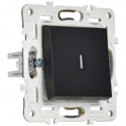 Выключатель 1-кл. SKANDY 10А SK-V07Bl с индикацией черн. IEK SK-V10-1-10-K02 SK-V10-1-10-K02