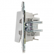 Выключатель 2-кл. SKANDY 10А SK-V04W арктич. бел. IEK SK-V20-0-10-K01 SK-V20-0-10-K01