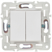 Выключатель проходной 2-кл. SKANDY 10А SK-V05W арктич. бел. IEK SK-V22-0-10-K01 SK-V22-0-10-K01