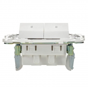 Выключатель 2-кл. SKANDY 10А SK-V09W с индикацией арктич. бел. IEK SK-V20-1-10-K01 SK-V20-1-10-K01