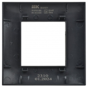 Рамка 1-м SKANDY SK-F01Bl черн. IEK SK-M12-K02 SK-M12-K02