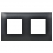 Рамка 2-м SKANDY SK-F02Bl черн. IEK SK-M22-K02 SK-M22-K02