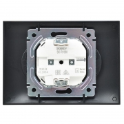 Розетка 2-м SKANDY 10А без заземл. без защ. шторок в сборе SK-R10Bl черн. IEK SK-R20-10-K02-F SK-R20-10-K02-F