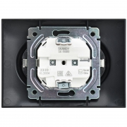 Розетка 2-м SKANDY 16А с заземл. без защ. шторок в сборе SK-R08Bl черн. IEK SK-R21-16-K02-F SK-R21-16-K02-F