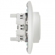 Розетка 2-м SKANDY 16А с заземл. без защ. шторок в сборе SK-R08W арктич. бел. IEK SK-R21-16-K01-F SK-R21-16-K01-F