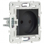 Розетка SKANDY 10А без заземл. без защ. шторок SK-R02Bl черн. IEK SK-R10-10-K02 SK-R10-10-K02
