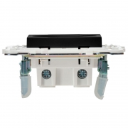 Розетка SKANDY 10А без заземл. без защ. шторок SK-R02Bl черн. IEK SK-R10-10-K02 SK-R10-10-K02