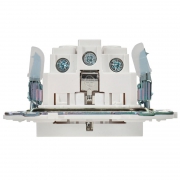 Розетка SKANDY 16А с заземл. защ. штроки б/к SK-R06W арктич. бел. IEK SK-R14-16-1-K01 SK-R14-16-1-K01