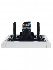 Розетка компьютерная RJ45 кат.5E FORTE&PIANO FP232 бел. IEK FP-K10-1-K01 FP-K10-1-K01