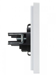 Розетка СП FORTE&PIANO FP218 10А без заземл. без защ. шторок винт. крепл. бел. IEK FP-R10-10-K01 FP-R10-10-K01