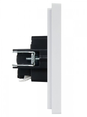 Розетка СП FORTE&PIANO FP214 16А с заземл. без защ. шторок безвинт. крепл. бел. IEK FP-R11-16-1-K01 FP-R11-16-1-K01