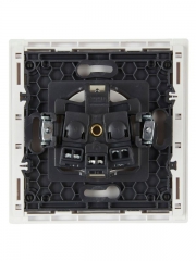 Розетка СП FORTE&PIANO FP216 16А с заземл. без защ. шторок винт. крепл. бел. IEK FP-R11-16-K01 FP-R11-16-K01