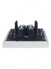 Розетка 2-м СП FORTE&PIANO FP226 10А без заземл. без защ. шторок безвинт. крепл. бел. IEK FP-R20-10-1-K01 FP-R20-10-1-K01