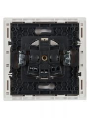 Розетка СП FORTE&PIANO FP215 16А с заземл. защ. шторки винт. крепл. бел. IEK FP-R14-16-K01 FP-R14-16-K01