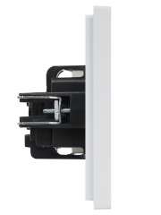 Розетка СП FORTE&PIANO FP215 16А с заземл. защ. шторки винт. крепл. бел. IEK FP-R14-16-K01 FP-R14-16-K01