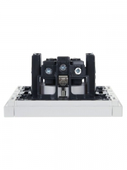 Розетка СП FORTE&PIANO FP215 16А с заземл. защ. шторки винт. крепл. бел. IEK FP-R14-16-K01 FP-R14-16-K01