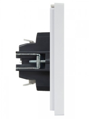 Выключатель 2-кл. СП FORTE&PIANO 10А FP206 с индикацией бел. IEK FP-V20-1-10-1-K01 FP-V20-1-10-1-K01