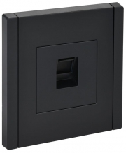 Розетка компьютерная RJ45 кат.5E FORTE&PIANO FP132 черн. IEK FP-K10-1-K02 FP-K10-1-K02