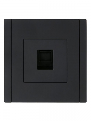 Розетка компьютерная RJ45 кат.5E FORTE&PIANO FP132 черн. IEK FP-K10-1-K02 FP-K10-1-K02