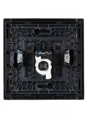 Розетка компьютерная RJ45 кат.5E FORTE&PIANO FP132 черн. IEK FP-K10-1-K02 FP-K10-1-K02