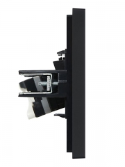 Розетка компьютерная RJ45 кат.5E FORTE&PIANO FP132 черн. IEK FP-K10-1-K02 FP-K10-1-K02