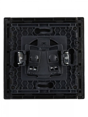 Розетка 1-м СП FORTE&PIANO FP118 10А без заземл. без защ. шторок винт. крепл. черн. IEK FP-R10-10-K02 FP-R10-10-K02