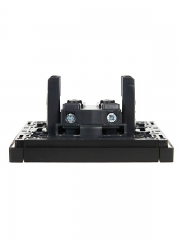 Розетка 1-м СП FORTE&PIANO FP118 10А без заземл. без защ. шторок винт. крепл. черн. IEK FP-R10-10-K02 FP-R10-10-K02