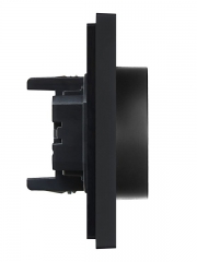 Розетка 2-м СП FORTE&PIANO FP124 16А с заземл. без защ. шторок безвинт. крепл. черн. IEK FP-R21-16-1-K02 FP-R21-16-1-K02