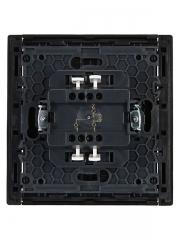 Выключатель проходной 1-кл. СП FORTE&PIANO 10А FP104 с индикацией черн. IEK FP-V12-1-10-1-K02 FP-V12-1-10-1-K02