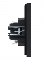 Выключатель проходной 1-кл. СП FORTE&PIANO 10А FP104 с индикацией черн. IEK FP-V12-1-10-1-K02 FP-V12-1-10-1-K02